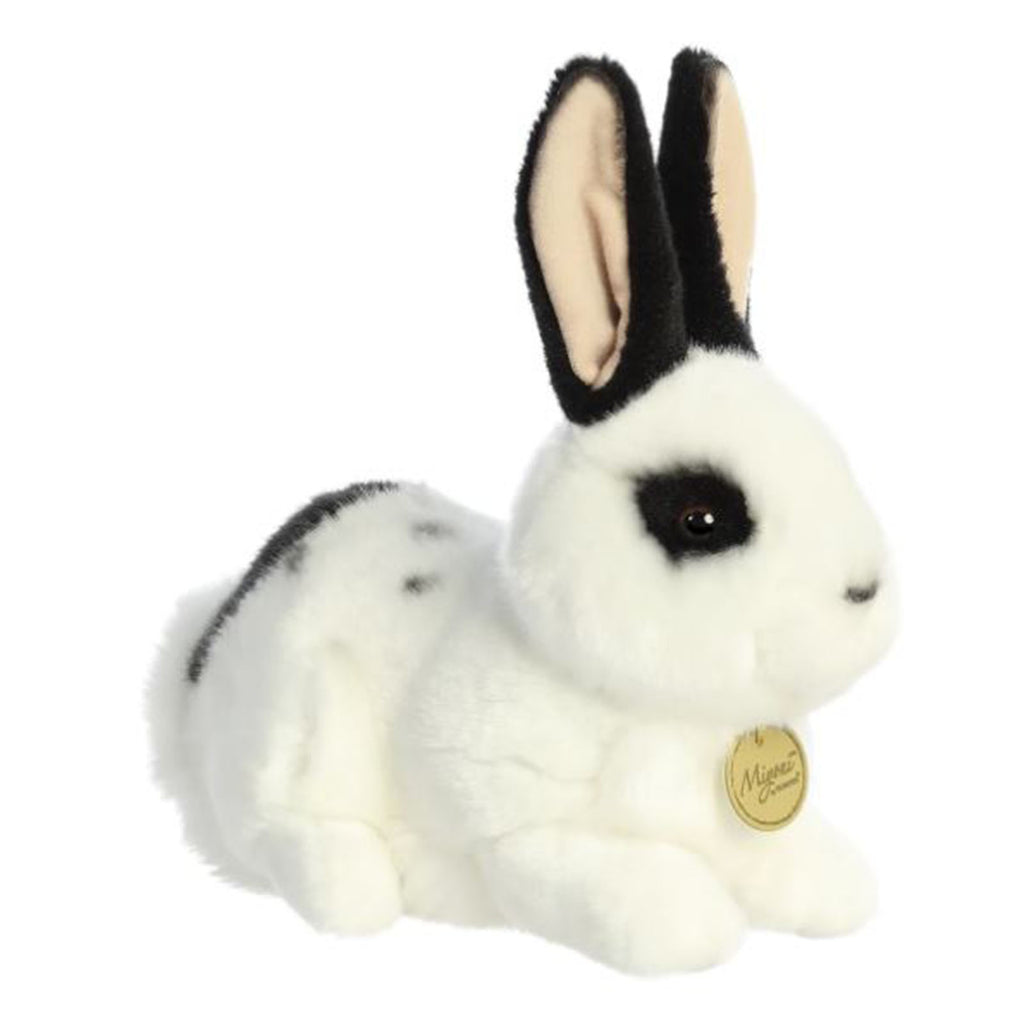Aurora Miyoni Black And White Rex Rabbit 11 Inch Plush Figure