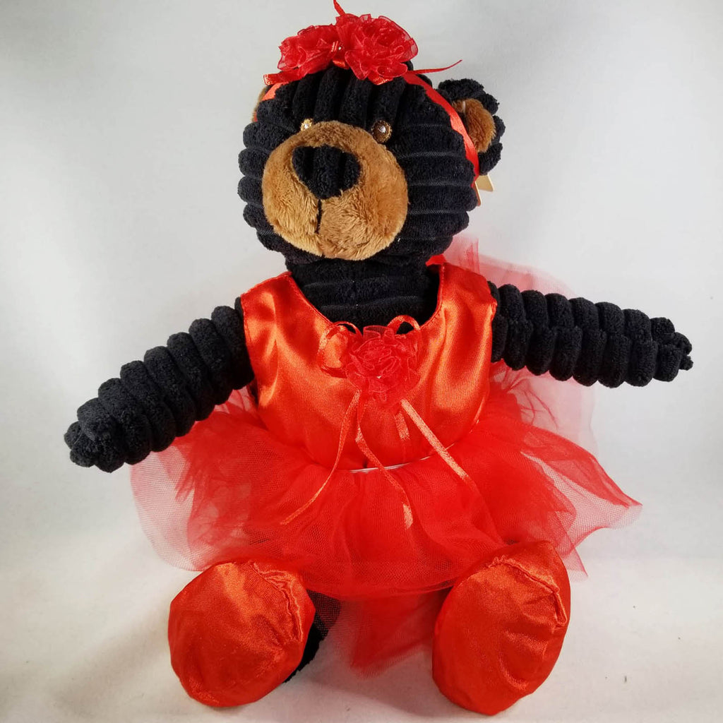 Unipak Kordy Black Bear Ballerina 12 Inch Animal Plush - Radar Toys