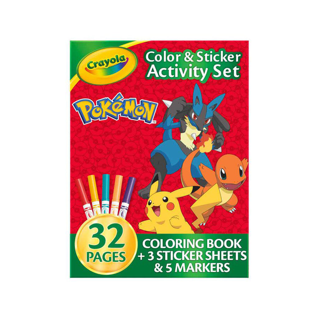 Crayola Pokemon Color And Sticker Activity Set - Radar Toys
