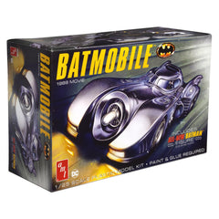 1989 Batmobile With Seated Batman Figure Model Kit - Radar Toys