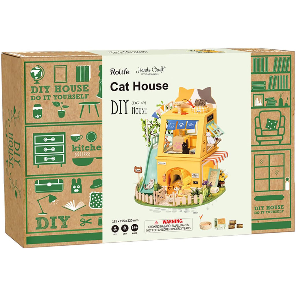 Robotime Rolife DIY House Cat House Building Set