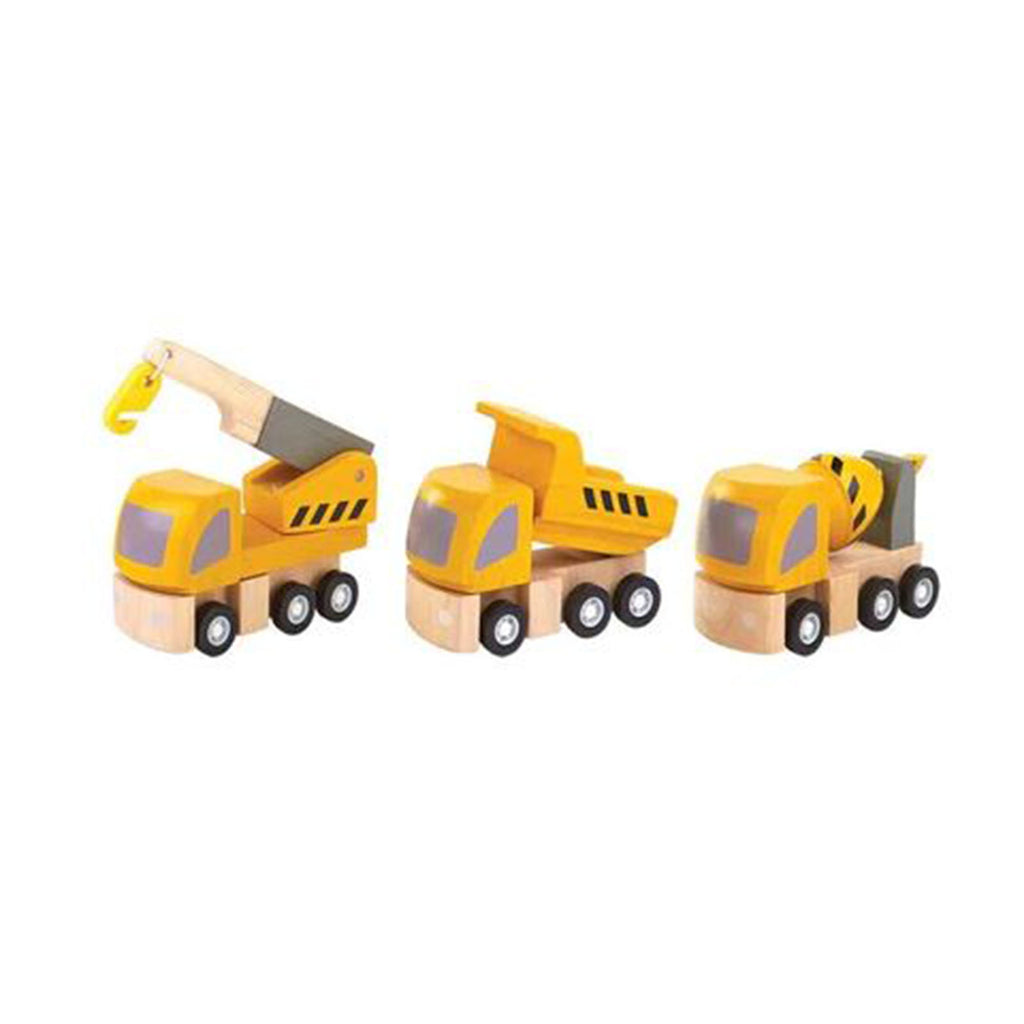 Plan Toys Highway Maintenance Wooden Vehicles - Radar Toys