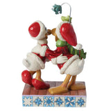 Enesco Disney Traditions Donald And Daisy Merry Mistletoe Figurine 6015004 - Radar Toys