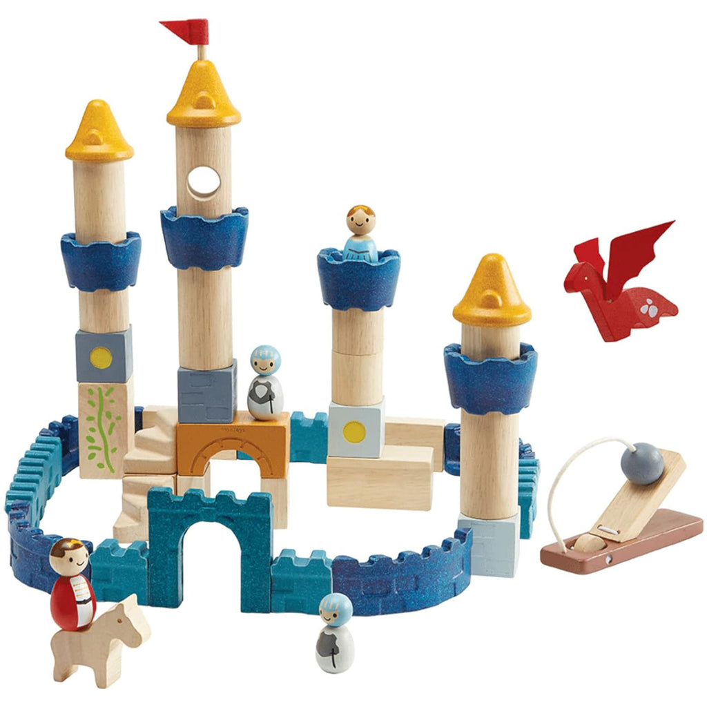 Plan Toys Castle Orchard Wooden Building Set - Radar Toys