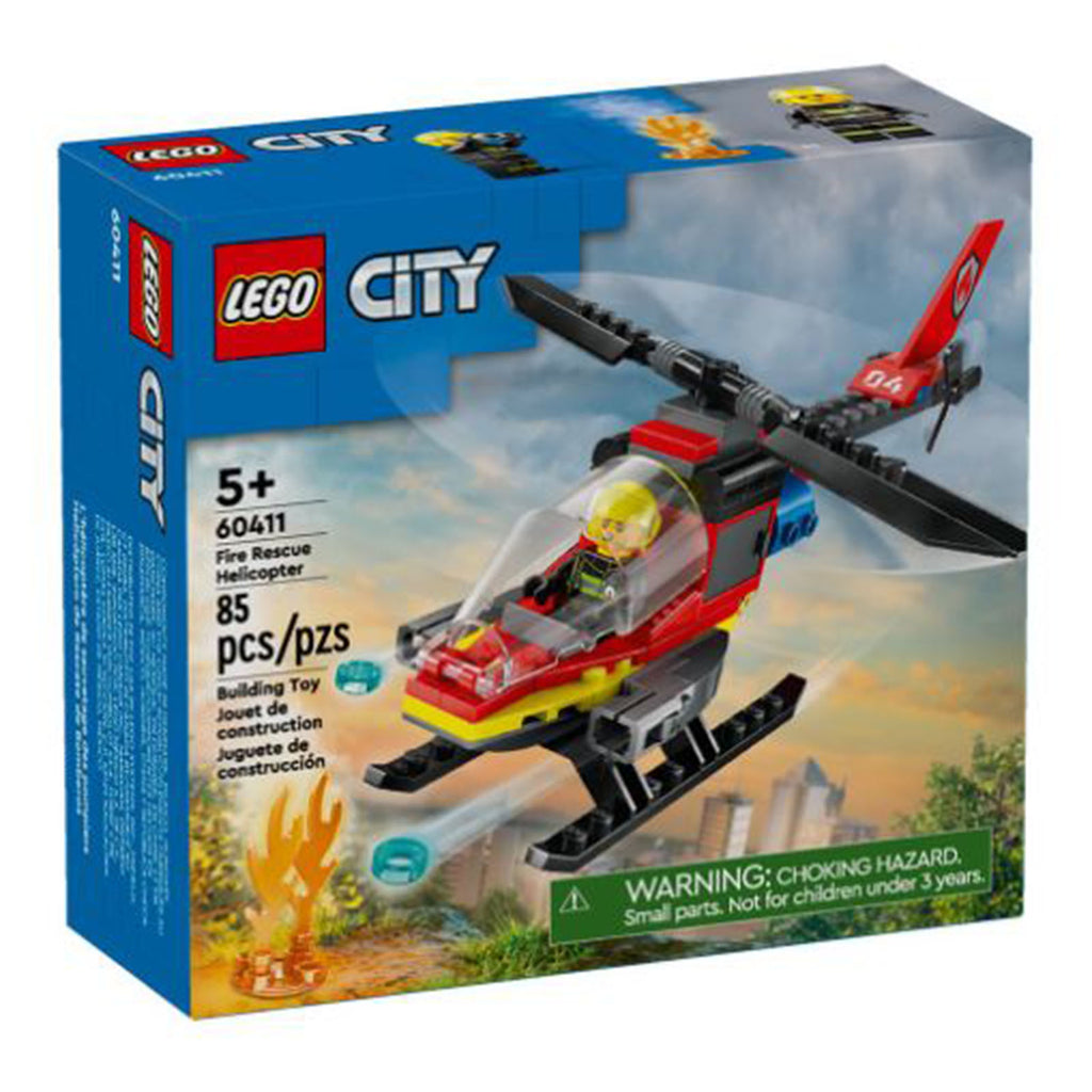 LEGO® City Fire Rescue Helicopter Building Set 60411
