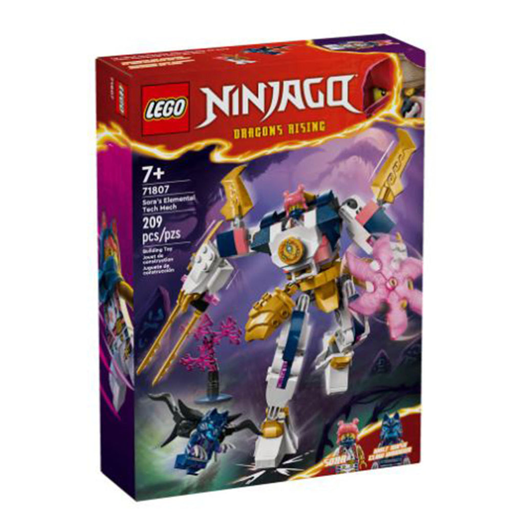 LEGO® Ninjago Sora's Elemental Tech Mech Building Set 71807 - Radar Toys