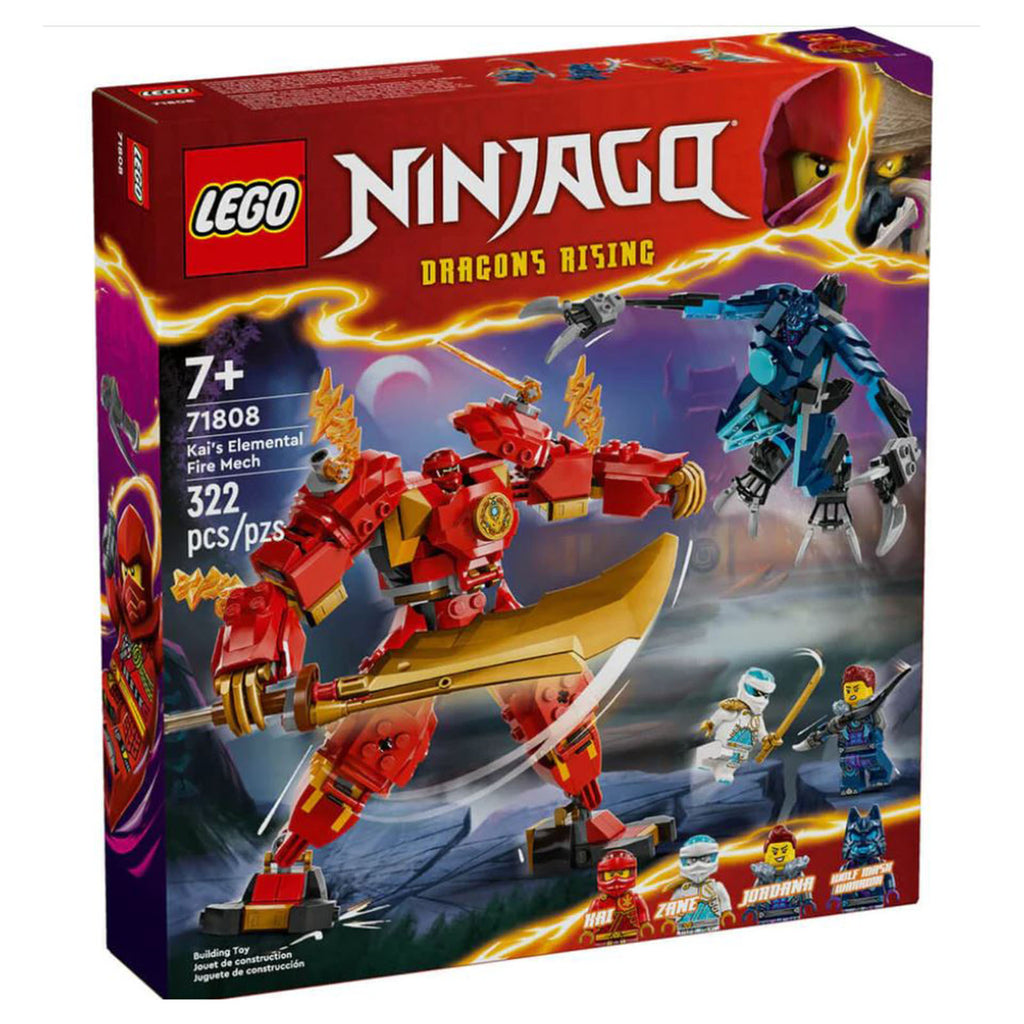 LEGO® Ninjago Dragon's Rising Kai's Elemental Fire Mech Building Set 71808 - Radar Toys