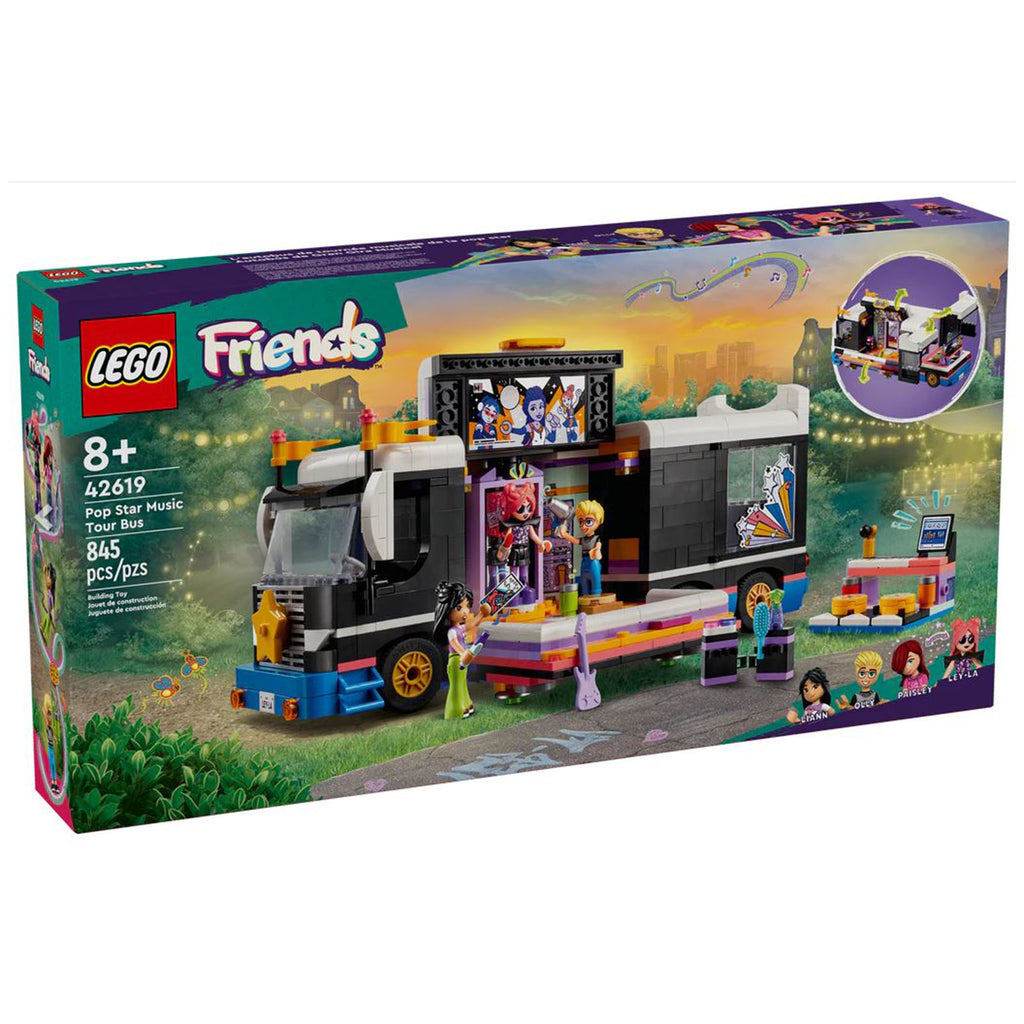 LEGO® Friends Pop Star Music Tour Bus Building Set 42619