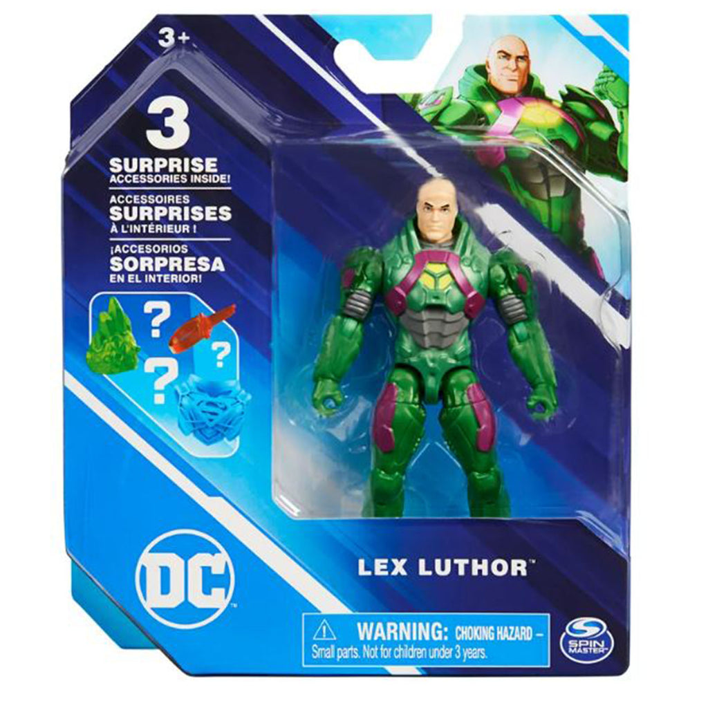Spin Master DC Lex Luthor With Surprise Accessories 4 Inch Figure Set