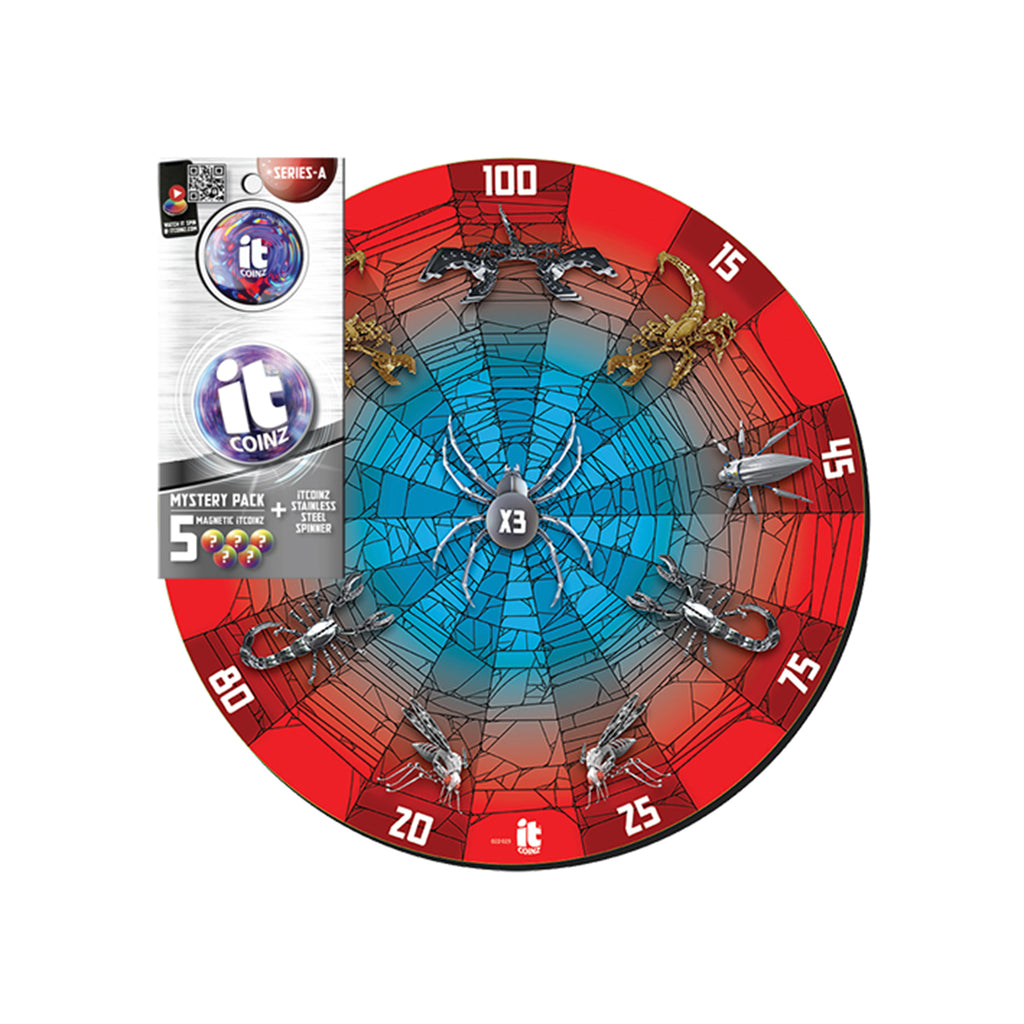 Watchitude itCoinz Spider Webs Spinner And Dart Board Set - Radar Toys