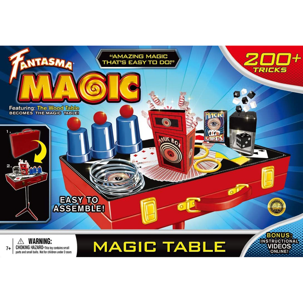 Fantasma Toys Magic Wooden Table 200 Tricks Magic Set - Radar Toys