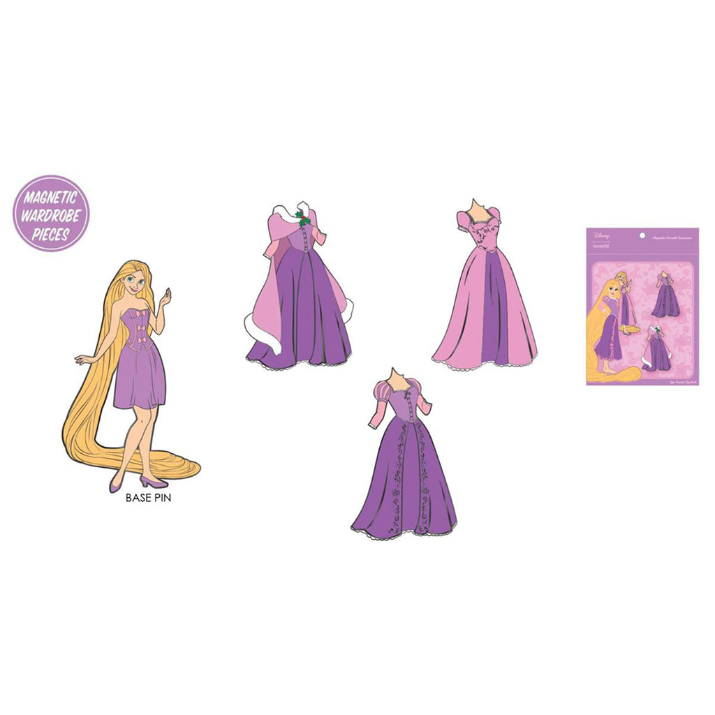 Loungefly Disney Rapunzel Paper Doll Magnetic Pin Set