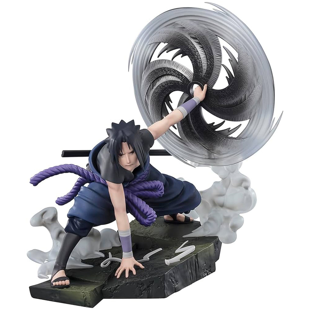 Bandai Naruto Shippuden Figuarts Zero Sasuke Uchiha Light And Dark Of The Mangekyo Sharingan Figure