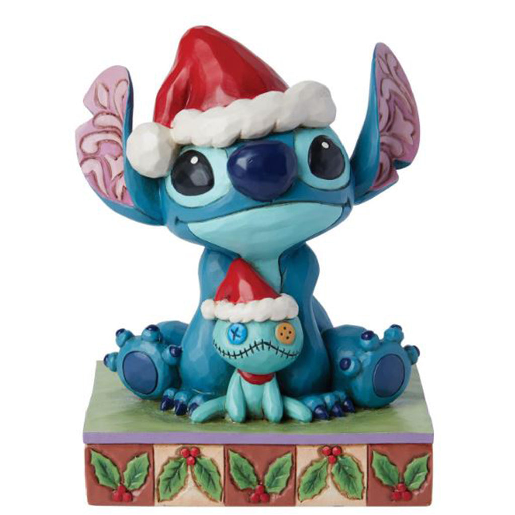 Enesco Disney Traditions Santa Stitch With Scrump Christmas Buddies Figurine 6015007