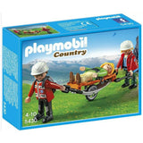 Playmobil Country Mountain Rescuers With Stretcher Building Set - Radar Toys