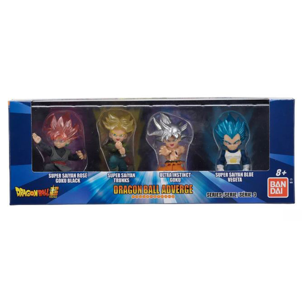 Bandai Dragon Ball Adverge Series 3 Rose Goku SS Trunks Goku Vegeta Set