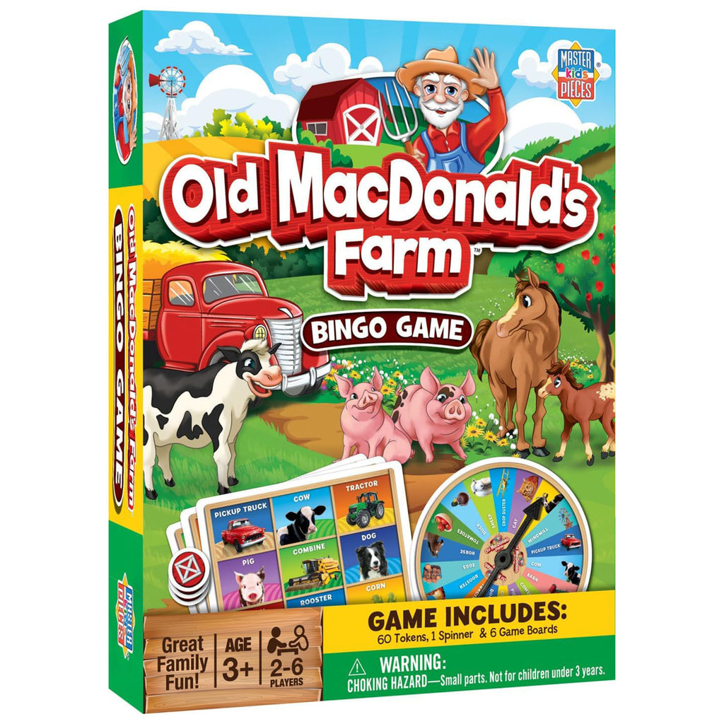 Masterpieces Kids Old MacDonald's Farm Bingo Game - Radar Toys