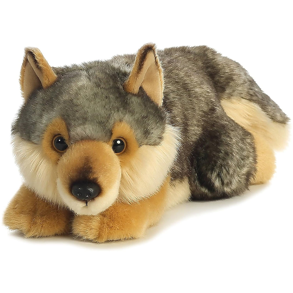 Aurora Miyoni Wolf Lying 11 Inch Plush Figure