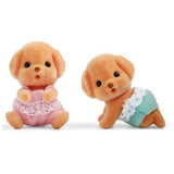 Calico Critter Toy Poodle Twins Figure Set CC2144 - Radar Toys