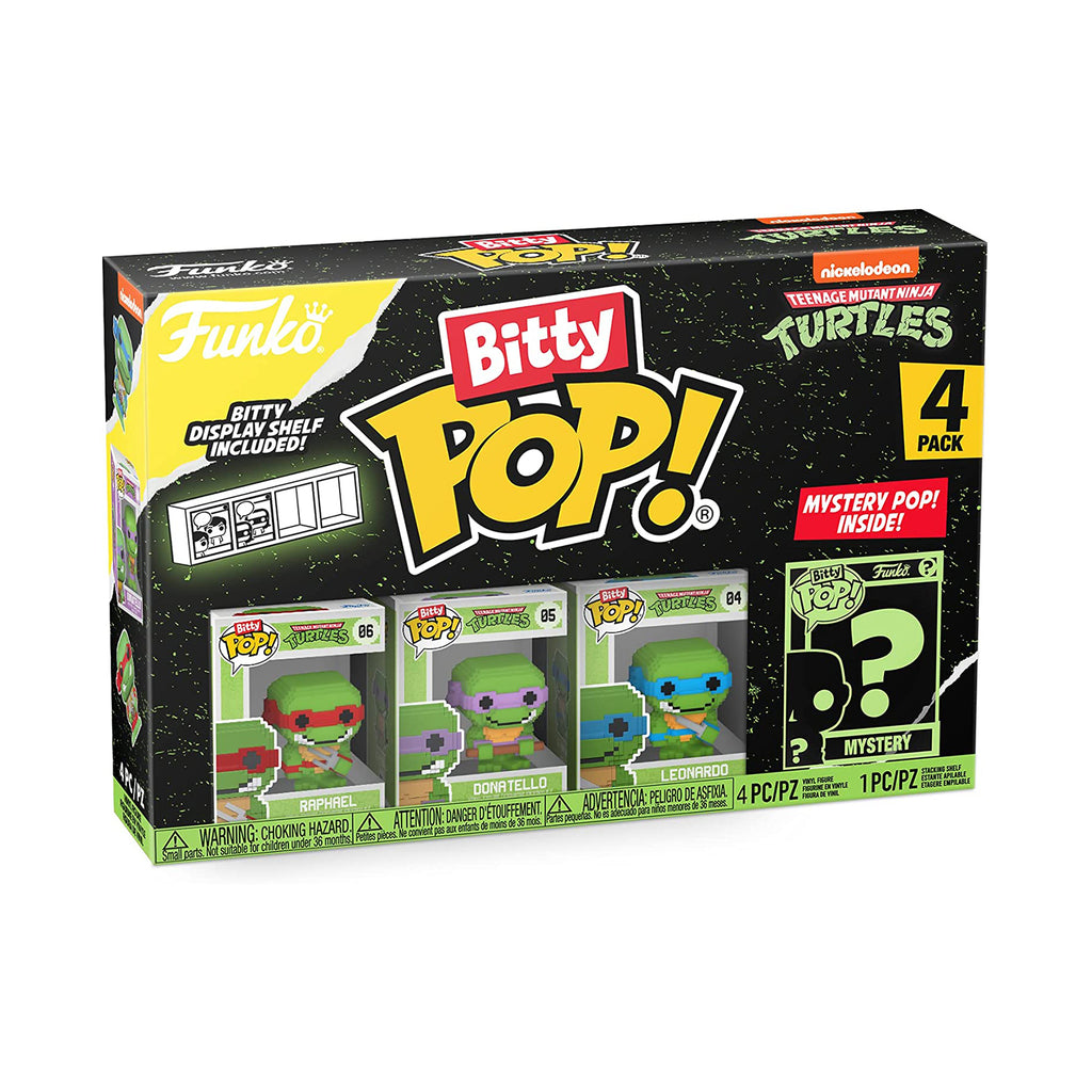 Funko Bitty POP Teenage Mutant Ninja Turtles 8-bit 4 Pack Set