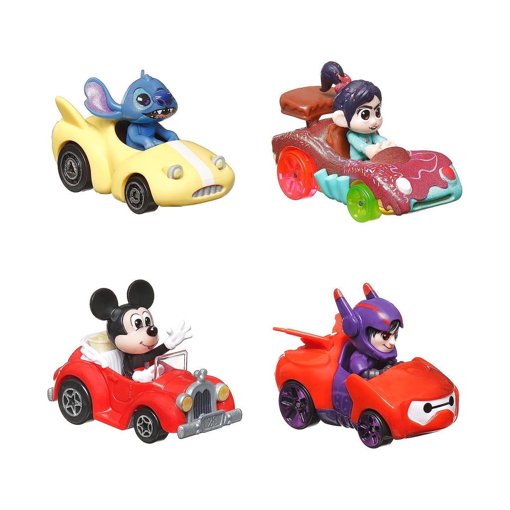 Hot Wheels Racer Verse Disney Character 4 Pack - Radar Toys
