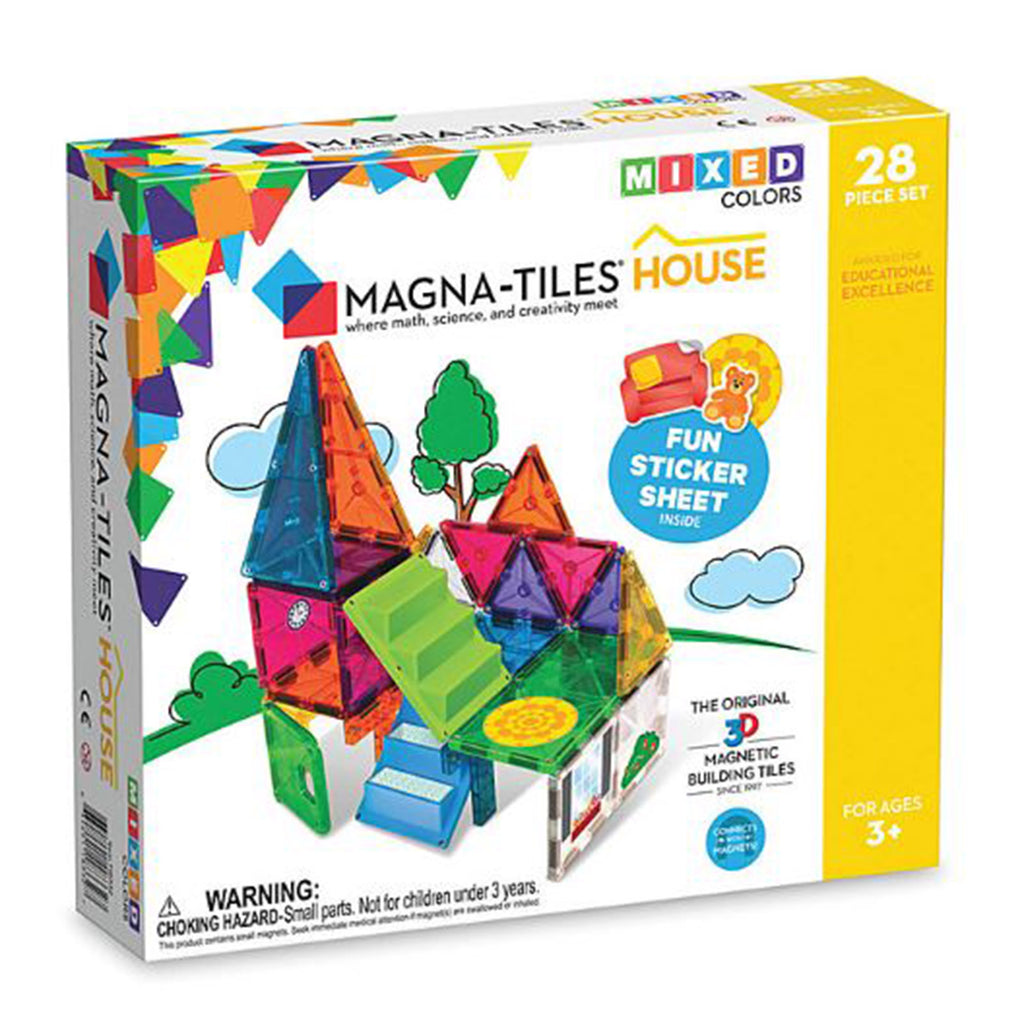 Magna-Tiles House 28 Piece Magnetic Tile Building Set