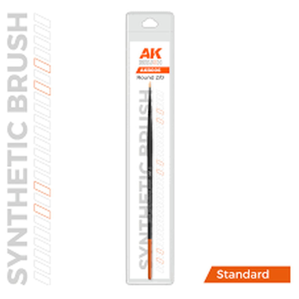 AK Interactive Synthetic Round Brush 2/0 AKB006