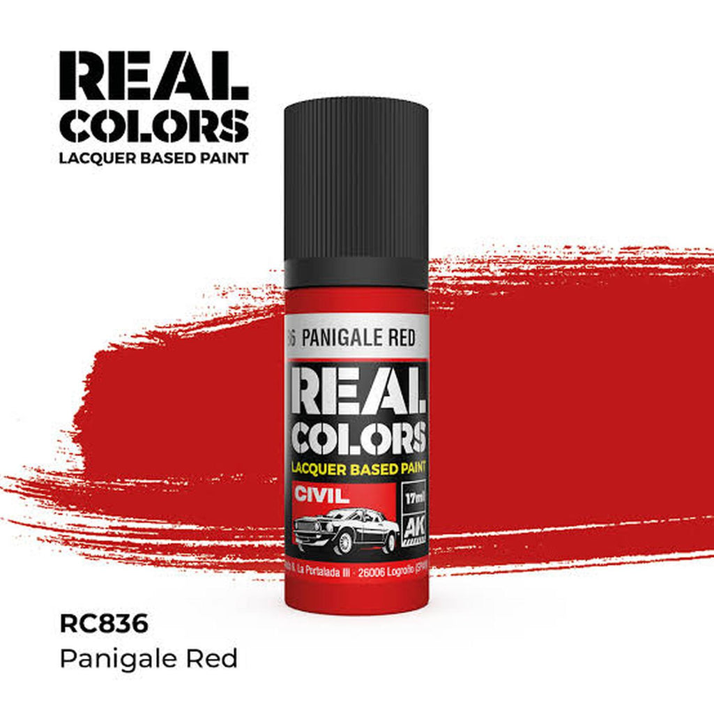 AK Real Colors Panigale Red Lacquer Paint 17mL - Radar Toys