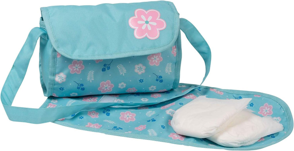Adora PlayDate Flower Print Diaper Bag - Radar Toys