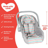 Adora Zig Zag Rainbow Car Seat - Radar Toys