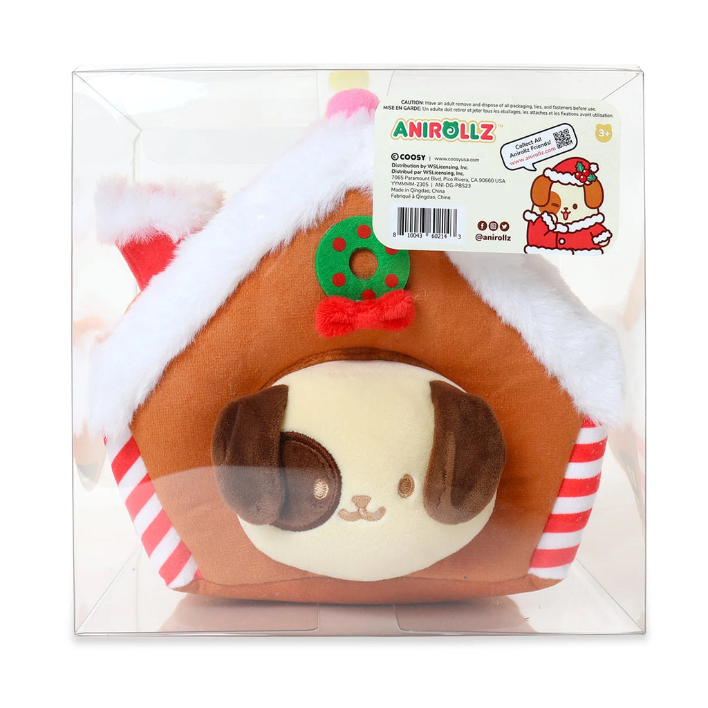 Anirollz Christmas Puppiroll Gingerbread House 7 Inch Plush Figure