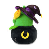 Anirollz Halloween Green Witch Bunniroll Cauldron 6 Inch Plush Figure - Radar Toys
