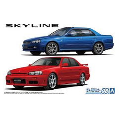 Aoshima Skyline 25 GT Turbo 98' ER34 '01 Scale Model Kit - Radar Toys