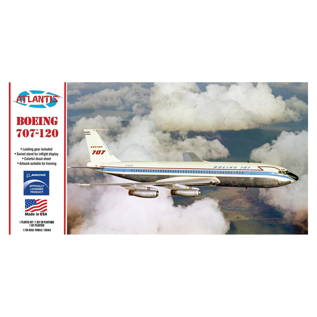 Atlantis Boeing B707-120 Passenger Airliner 139th Scale Model Kit