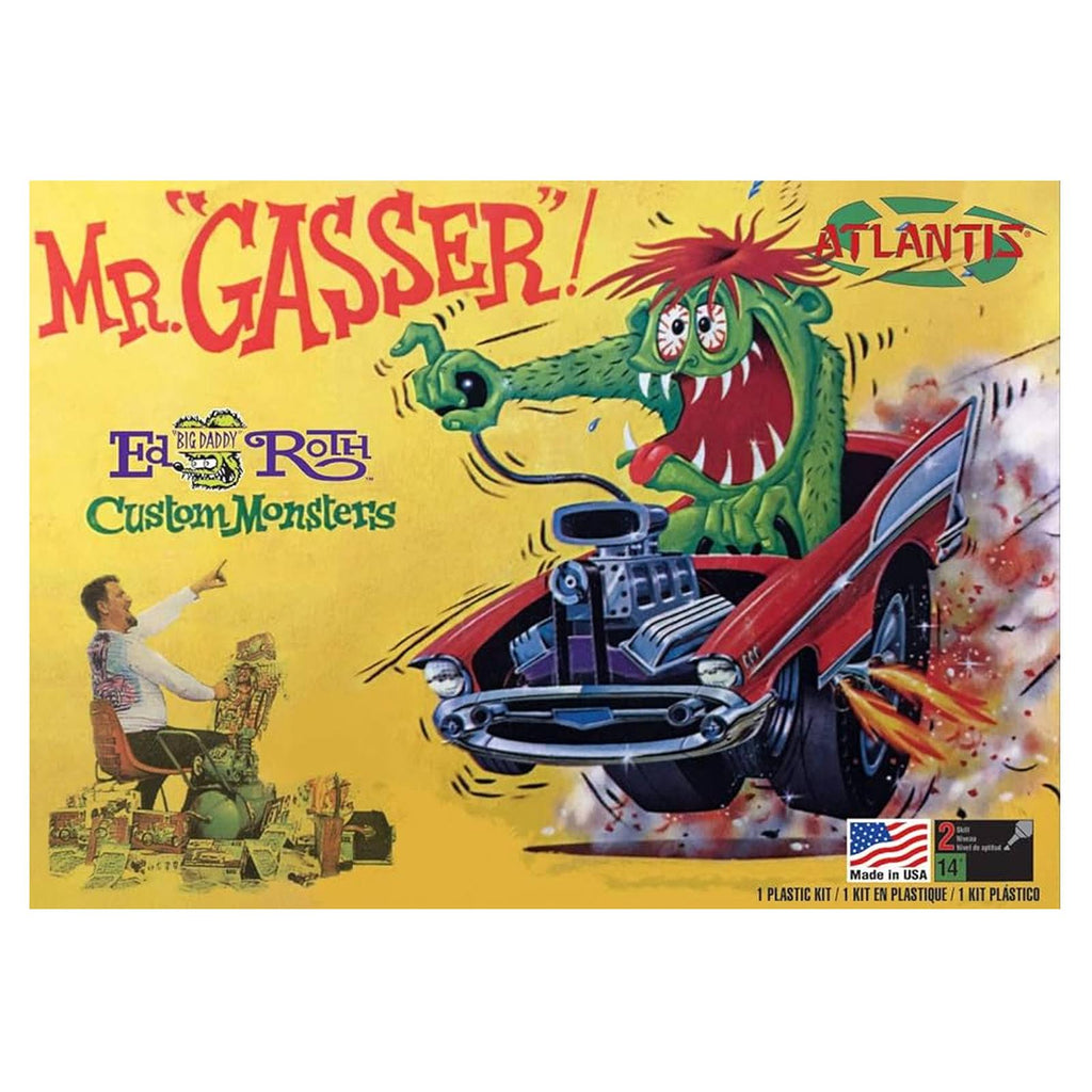Atlantis Mr Gasser Ed Big Daddy Roth 1957 Chevrolet Caricature Model Kit