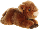 Aurora Miyoni Tots Highland Cow Calf 11 Inch Plush Figure - Radar Toys