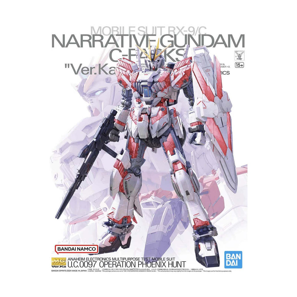 Bandai Gundam NT MG Narrative Gundam C-Packs Ver Ka 1:100 Scale Model Kit