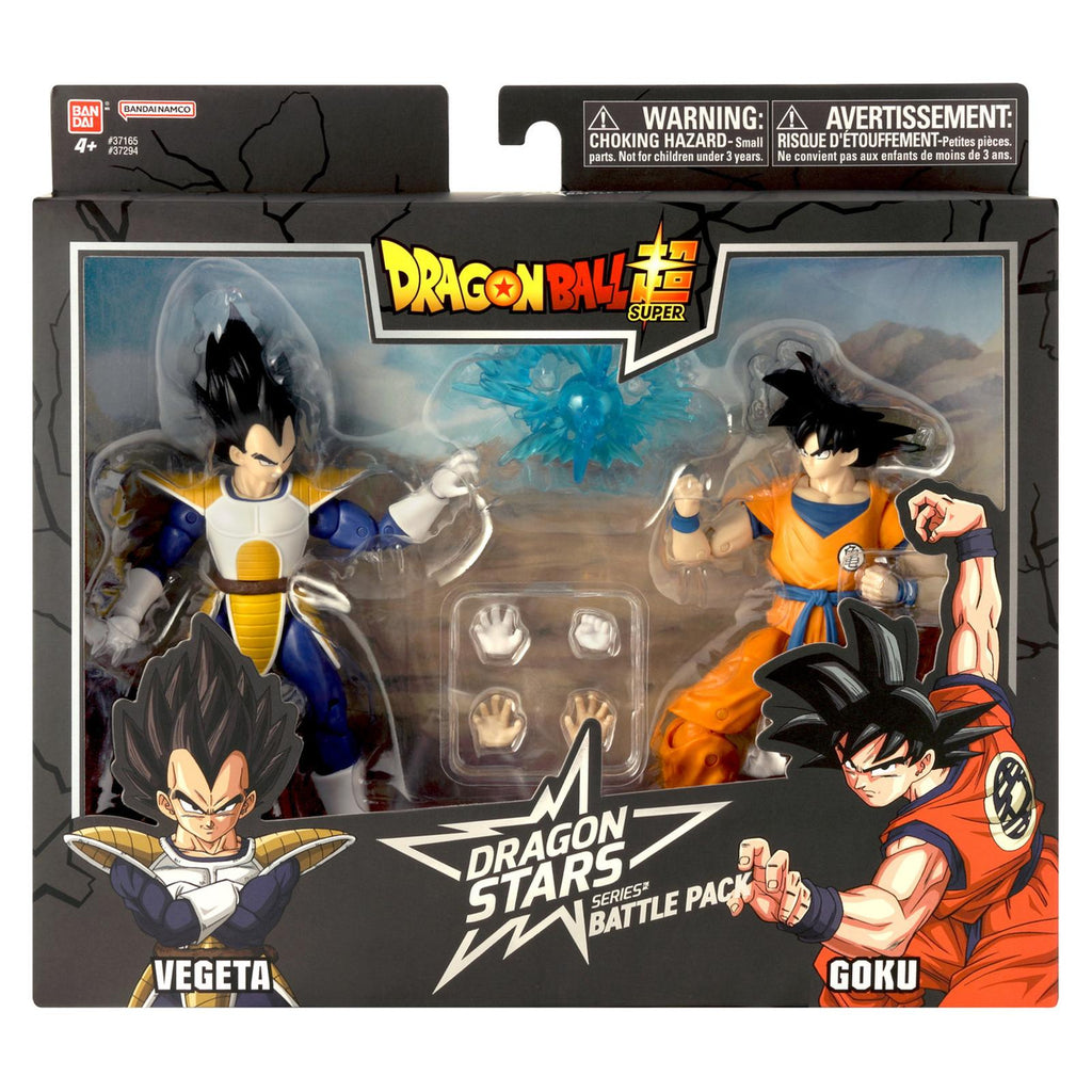 Bandai Dragon Ball Super Dragon Stars Battle Pack Vegeta VS Goku Kai Version Action Figure Set
