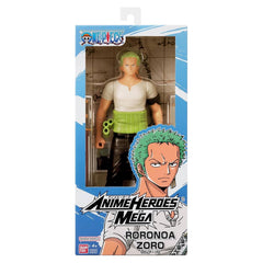 Bandai One Piece Anime Heroes Mega Roronoa Zoro Figure - Radar Toys