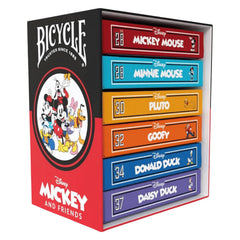 Bicycle Disney Mickey Mouse Playing Cards 6 Deck Set - Radar Toys