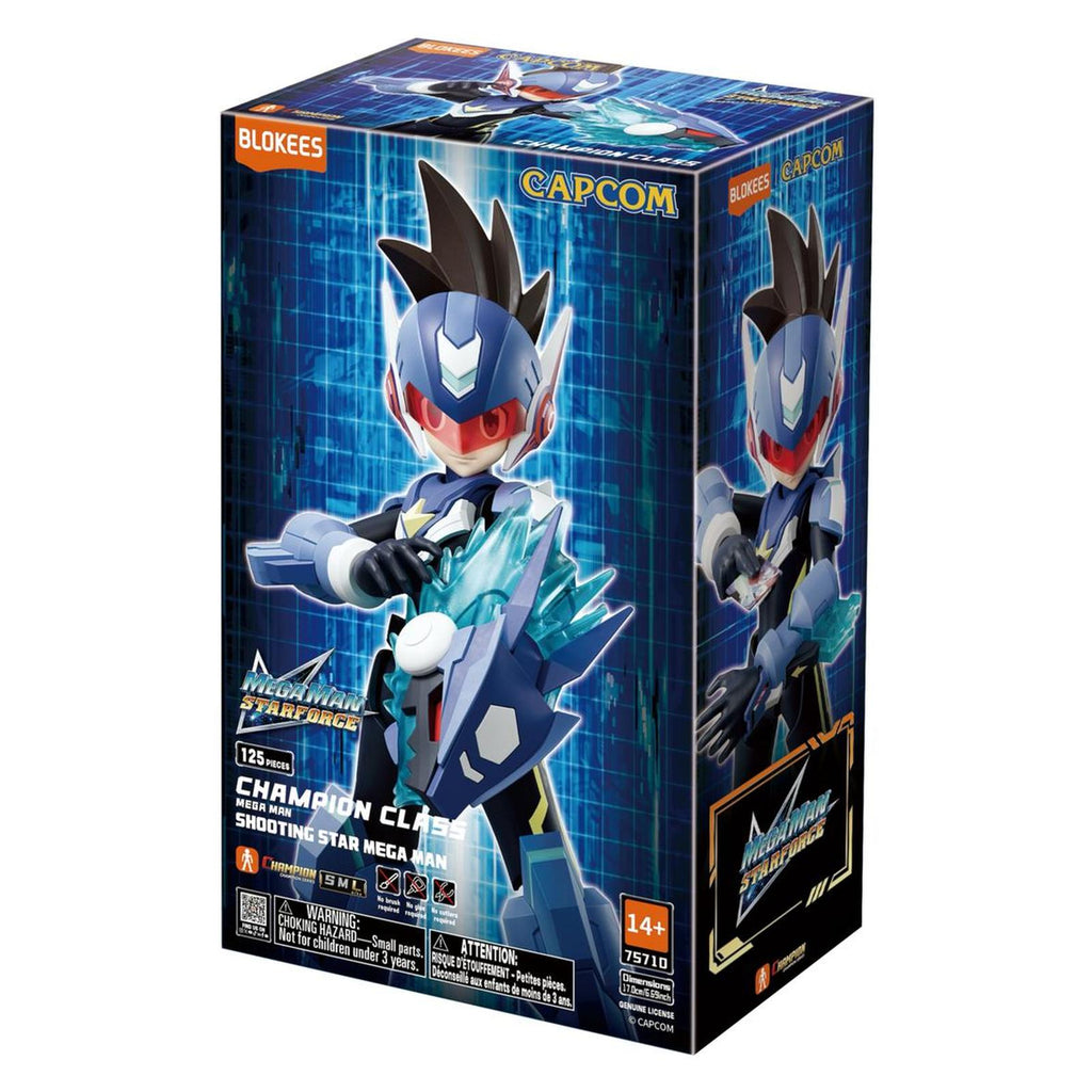 Blokees Capcom Meg Man Starforce Champion Class Shooting Star Mega Man 125 Piece Model Kit