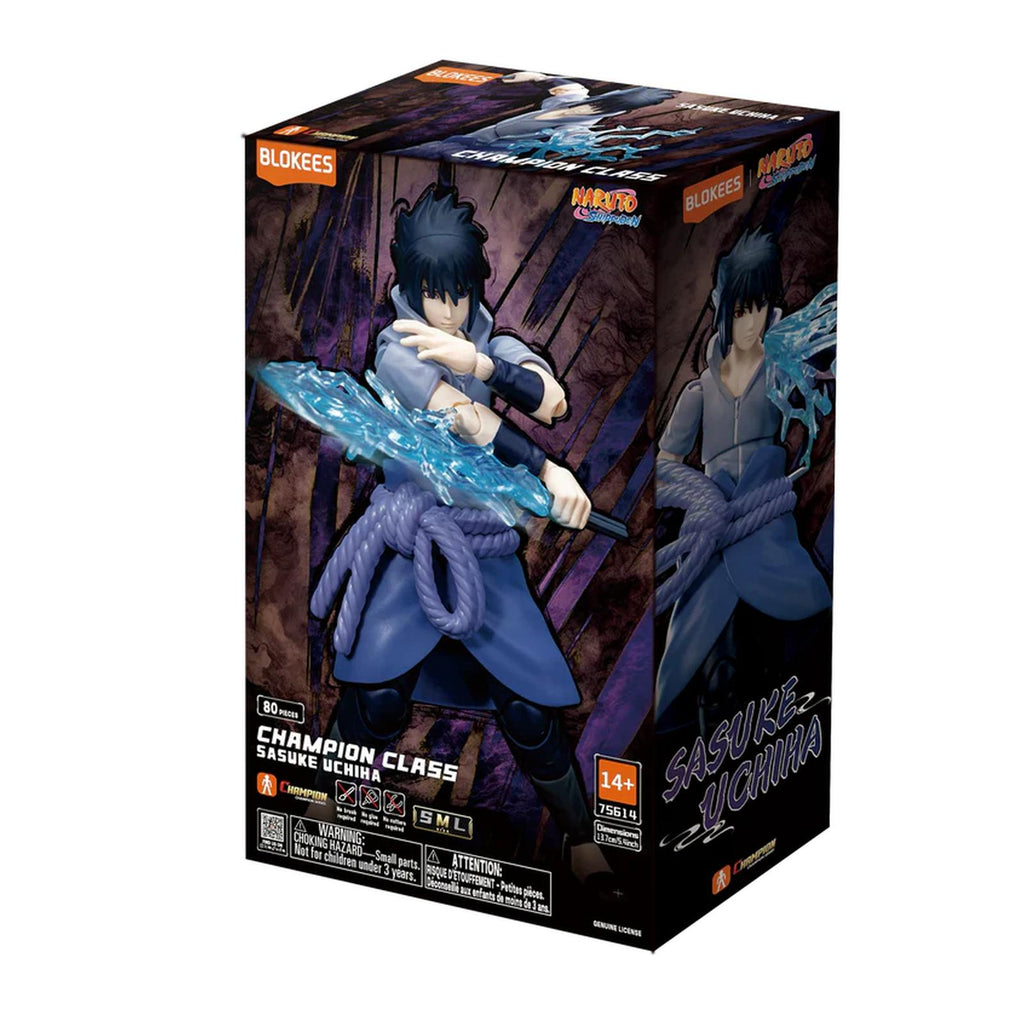 Blokees Naruto Shippuden Champion Class Sasuke Uchiha 80 Piece Model Kit