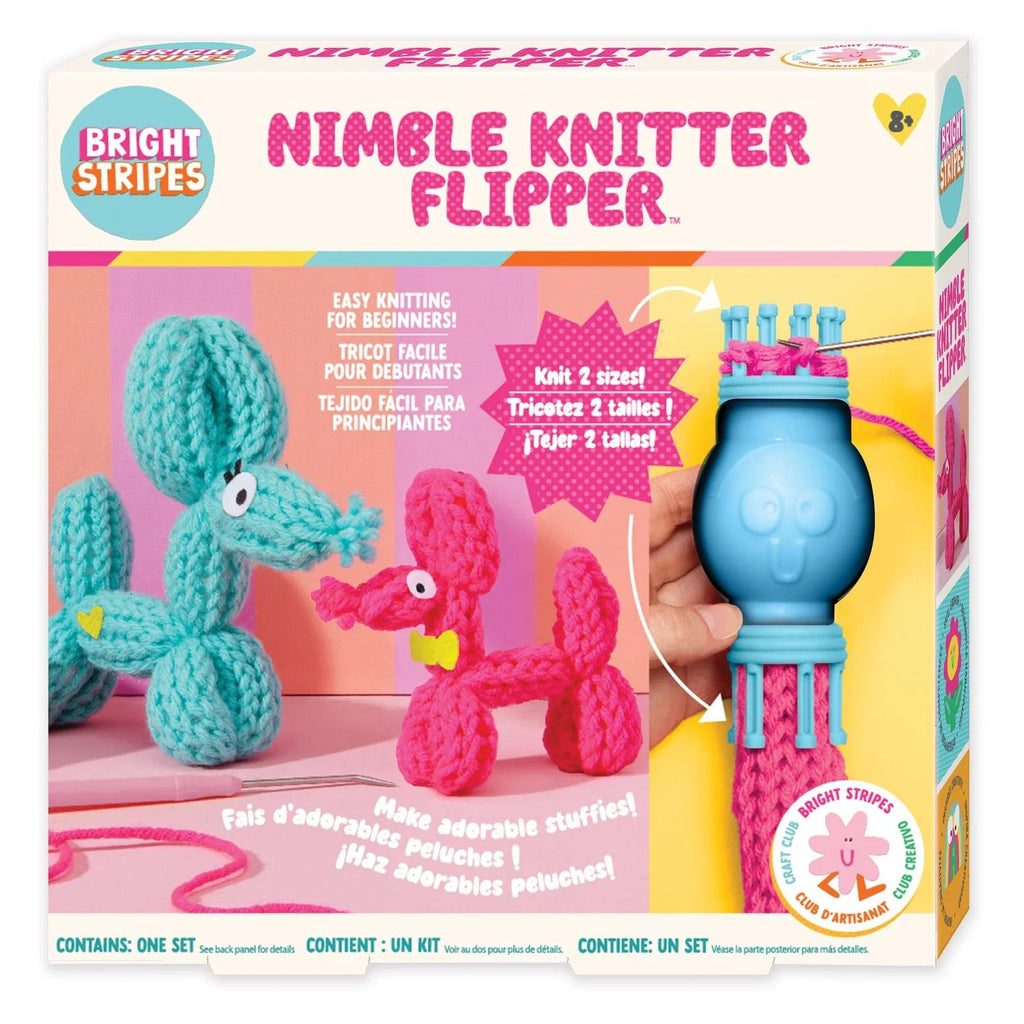 Bright Stripes Nimble Knitter Flipper Craft Set