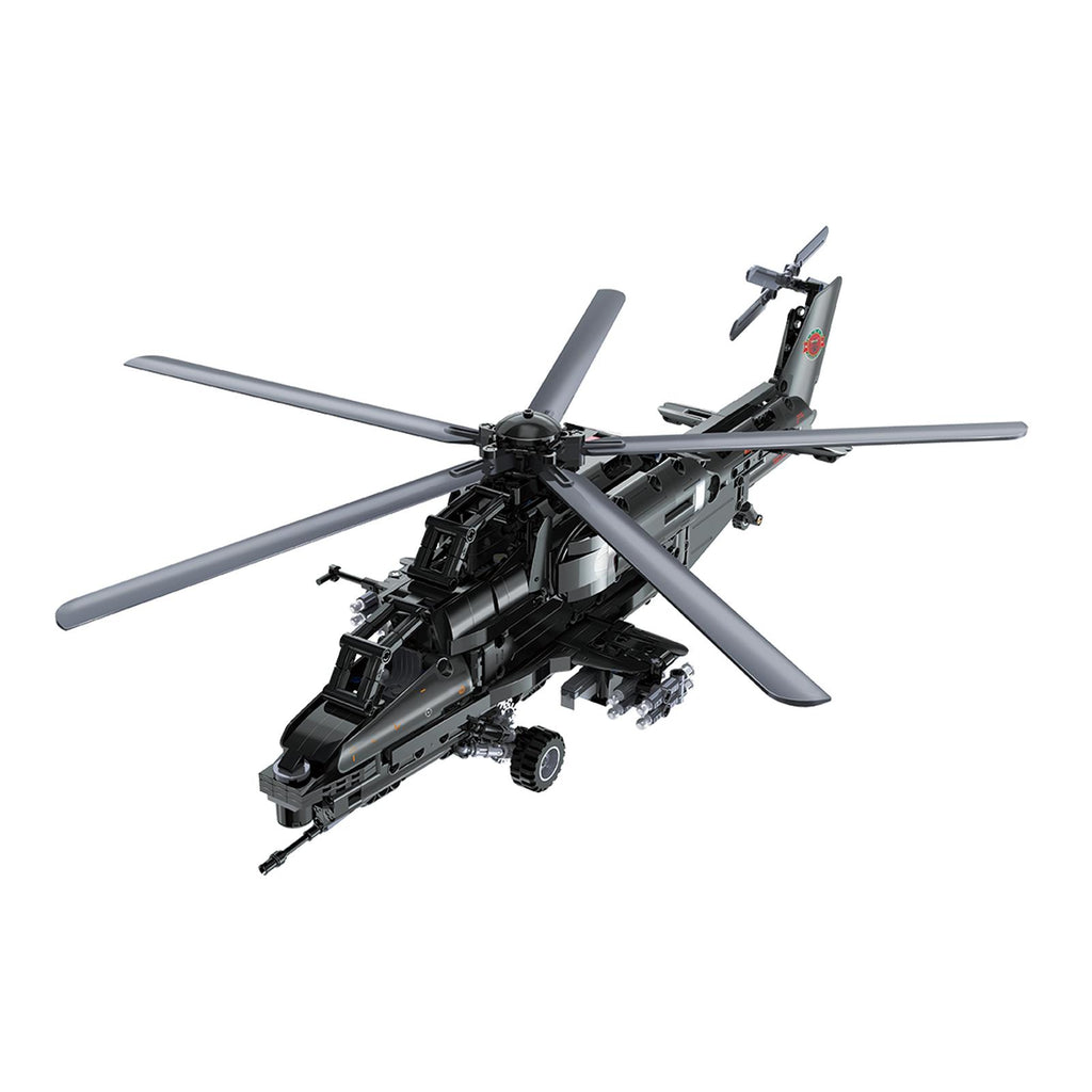 CaDA WZ-10 Helicopter With Motors 989 Piece Building Set - Radar Toys