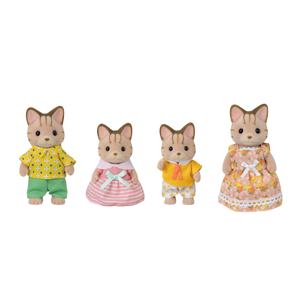 Cailco Critters Striped Cat Family Set - Radar Toys