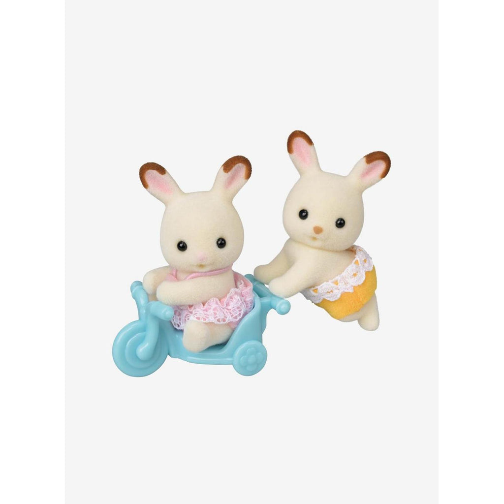 Calico Critters Chocolate Rabbit Twins Figure Set