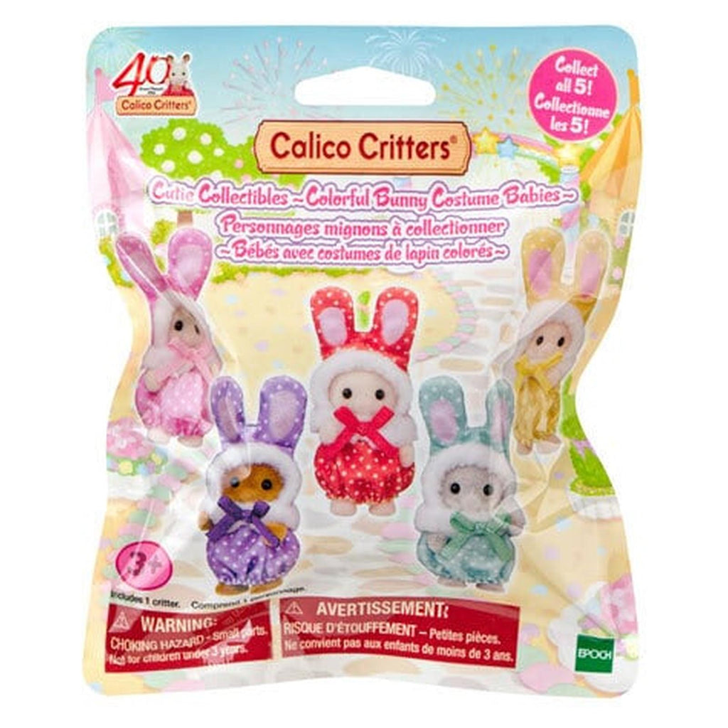 Calico Critters Cutie Collectibles Colorful Bunny Costume Babies Single Blind Bag Figure