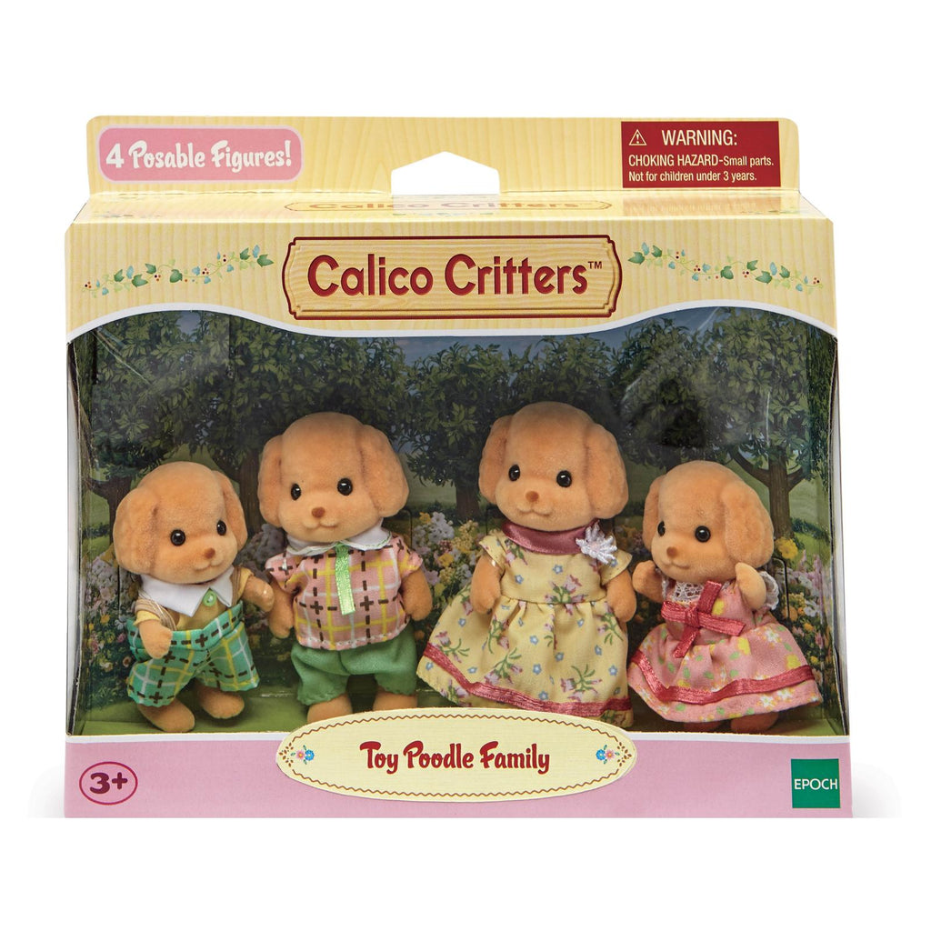 Calico Critters Toy Poodle Family Figure Set - Radar Toys