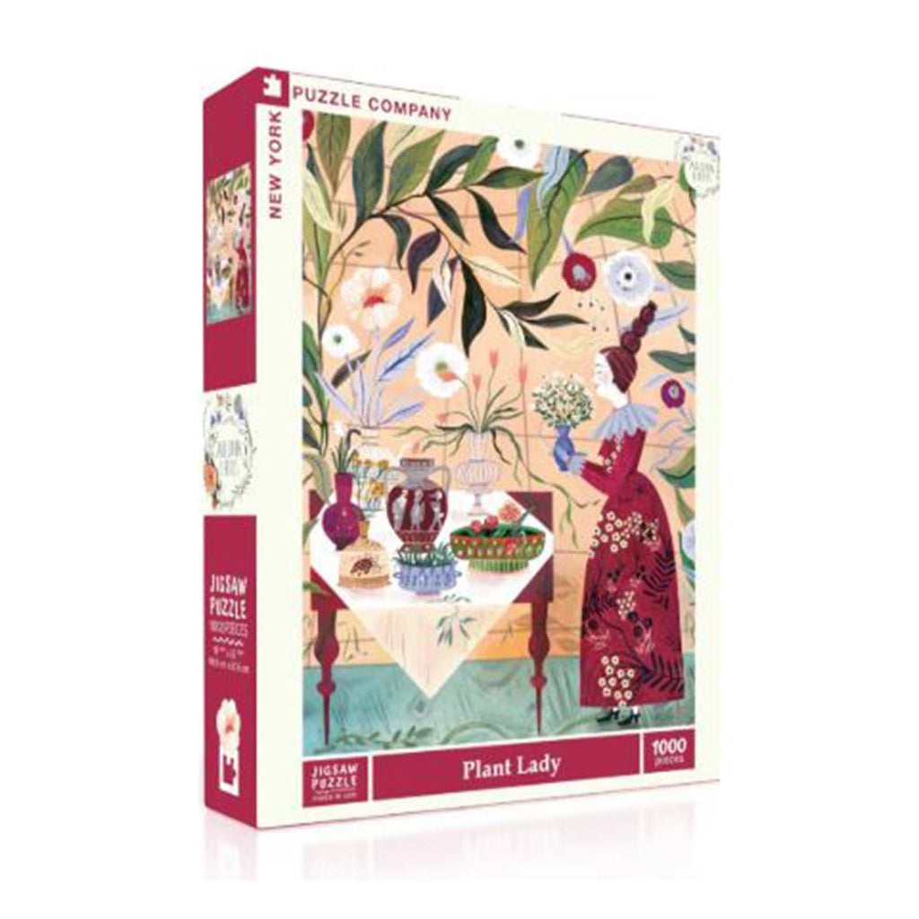 New York Puzzle Adelina Lirius Plant Lady 1000 Piece Jigsaw Puzzle