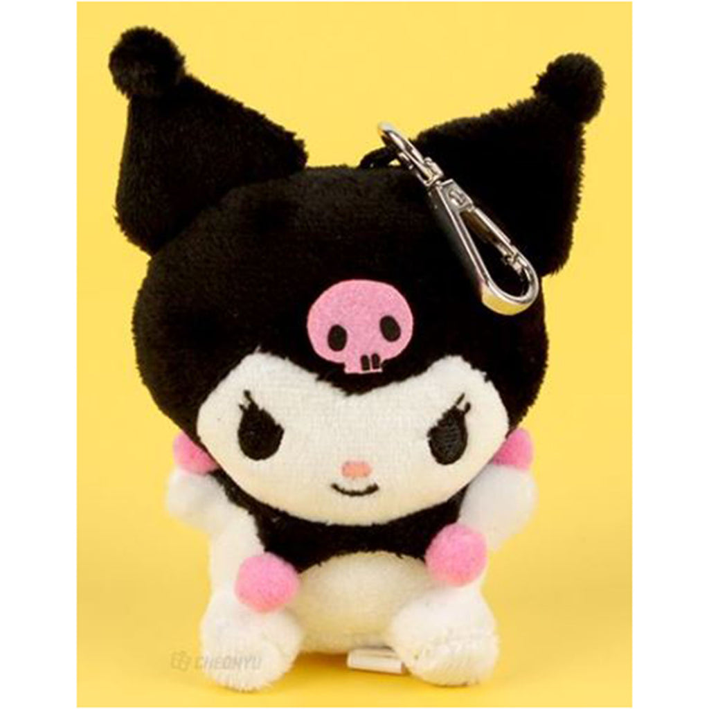 Sanrio Kuromi Backpack Keychain 3.5 Inch Plush Figure - Radar Toys